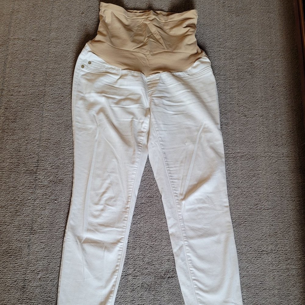 A Pea in the Pod Lux maternity over bump jeans